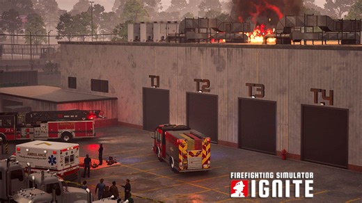 《消防模拟：火苗燃动》应对消防车维修车间燃气罐爆炸事故 - Firefighting Simulator: Ignite