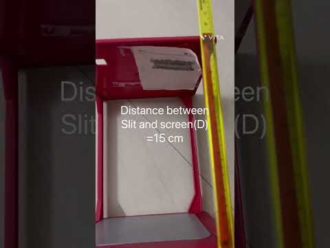 Diffraction Pattern of laser light through a razor’s slit.