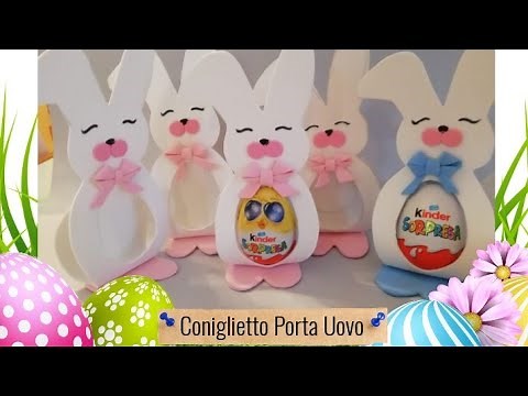Tutorial Pasqua Coniglietto Porta Uova in gomma Eva | Bunny Easter