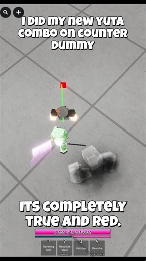 Did the Yuta combo on Counter Dummy(JJS) #jjk #jjs #jujutsushenanigans #jujutsukaisen #roblox #combo