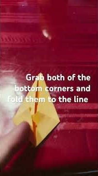 Tutorial on how to make a spear with paper origami ￼