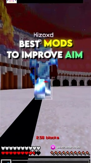 the BEST Mods to improve AIM! #minecraft #pvp #shorts #youtube
