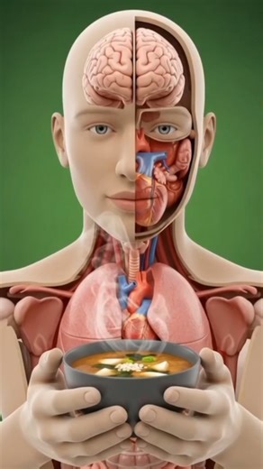 “What Miso Soup REALLY Does Inside Your Body 🍲🧠 #medicalanimation