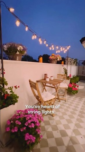 ✨DIY STRING LIGHTS PLANTERS✨