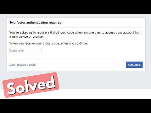 Fix facebook two factor authentication code not received problem solved | fb not sending code