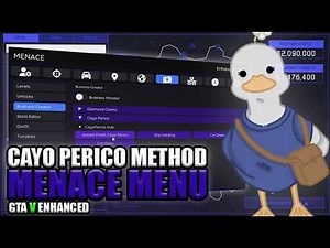 EASY WAY TO DO CAYO PERICO HEIST IN GTA V ENHANCED, MENACE MENU MOD AND INSTANT FINISH!!!!!