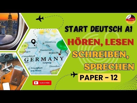 Goethe Zertifikat A1 🇩🇪 || Paper 12 || Hören, Lesen, Schreiben, Sprechen #video #eduwaygermany