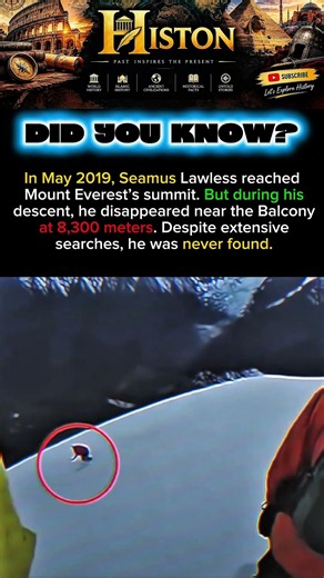 He Reached Everest’s Summit… Then Disappeared | Seamus Lawless. #shorts #history