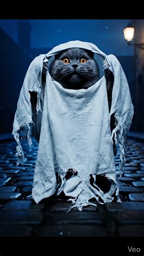 👉 Scary Ghost Cat Prank 😱🐱 Funny Twist Ending! #animals #abdulbaricartoon #funnycat