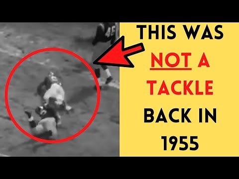 The NFL's BIZARRE Tackle Rule (1955)