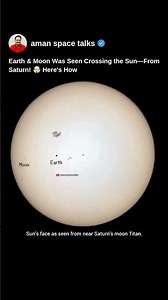 Earth and the Moon Crossed the Sun—Seen From Saturn! Heres How #space #saturn #moon #shorts