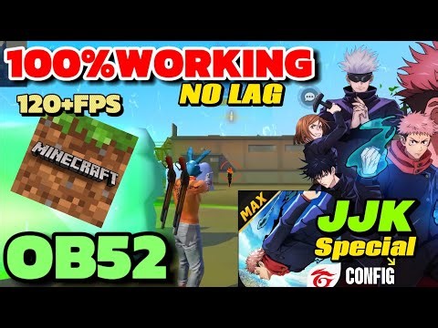 FREE FIRE MINECRAFT GRAPHICS OB52 🔥| FF BLACK SKY CONFIG | GRAFIK MINECRAFT FF LAG FIX CONFIG FILE 😍