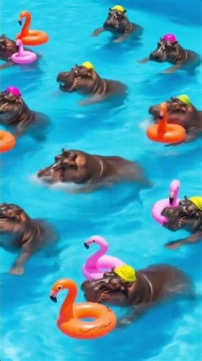 What would you do if you saw Hippos in your pool?