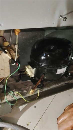 fridge oil flashing, samsung compressor,#shorts