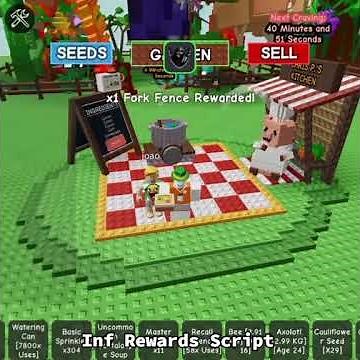 [Cooking Update] Grow A Garden Script - Infinite Rewards! #growagardenscript #roblox #growagarden