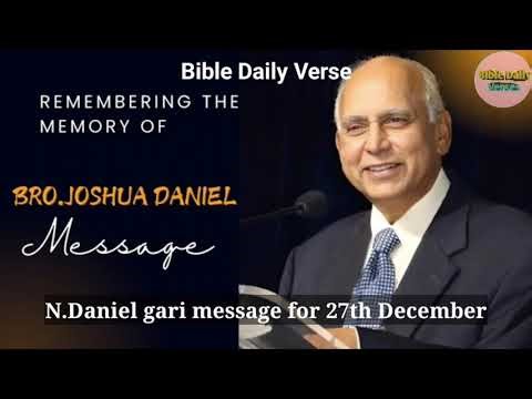 N.Daniel gari message for 27th December
