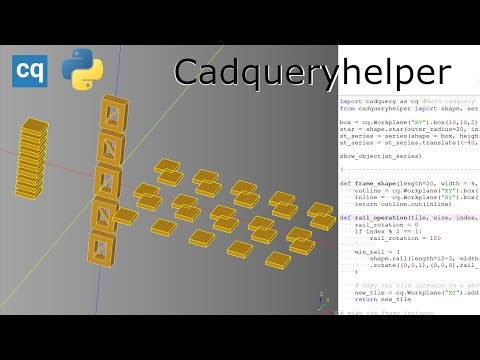 CadQuery - Shape Primitives using cadqueryhelper