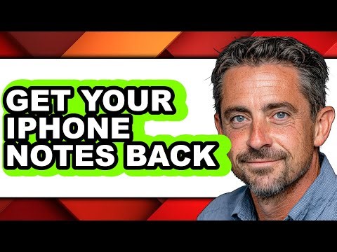 How to Get Your Iphone Notes Back - Step by Step