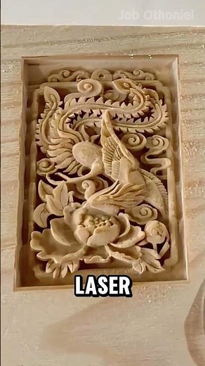 Wood Carving with Laser Engraving Machine
