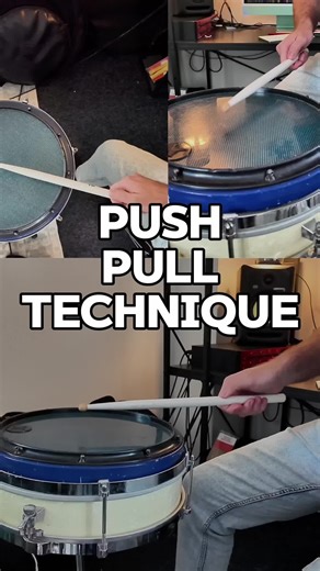 Here’s a SUPER quick overview of the Push-Pull technique… or as I like to teach it, ‘throw-catch’. Made up of two movements, this technique is great for conserving energy when the time/application/music is right. I commonly use it for say a fast Bossa Nova, or an uptempo Jazz Ride thing (Tony 5’s!!!). Yes, the technique has its downfalls as well, but why not develop it and add another tool in the toolbox to call upon when the time is right?! #pushpull #pushpulltechnique #drumtechnique #drumlesso