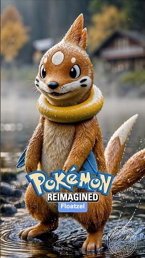 Who needs a life jacket when you can have a Floatzel? 🦦 Buizel ➡️ Floatzel #pokemonirl #pikachu