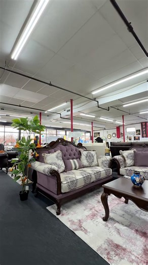  Victorian vibes on SALE this weekend! ✨ This purple Victorian-style sofa and loveseat set brings royal elegance and drama to your living room — and it’s on sale this Friday, Saturday, and Sunday only! ️  1701 Berry Blvd, Louisville KY 40215  Take it home starting at just $10 down  Same-day pickup or next-day delivery #EmpireFurnitureKY #VictorianStyle #PurpleSofa #WeekendSale #FYP | Empire Furniture | Facebook