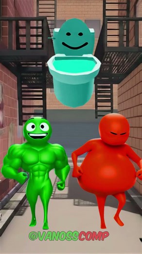 Red Guy vs Green Guy X Gang Beasts #memes #games #gangbeasts #gangbeastsfunnymoments #gangbeast