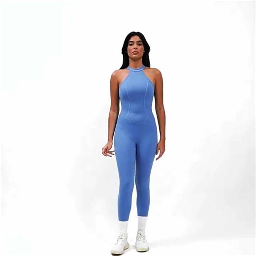 Activewear One Piece Female Yoga Jumpsuit OEM Custom Logo Women Sport Active Wear Gym Workout Bodycon
