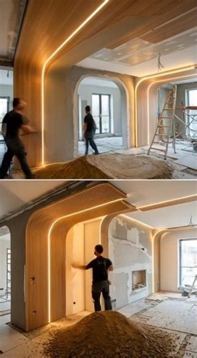 Luxury Living Room Transformation – Sculptural Art Interior Timelapse