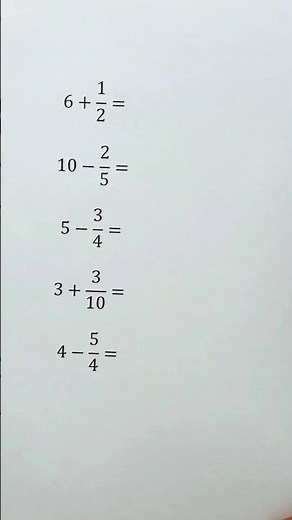 Basic Fraction Addition and Subtraction Worksheet📚🖊️#unitedstates #america