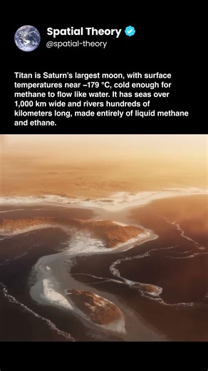 Titan has methane rivers and seas