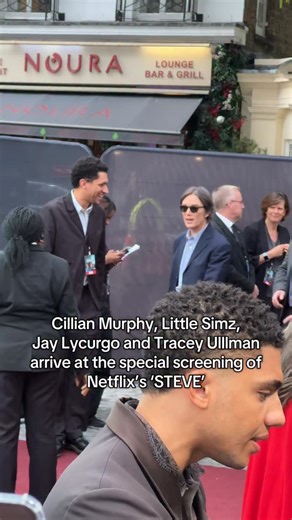 The Hook on Instagram: "Cillian Murphy, Little Simz, Jay Lycurgo and Tracey Ulllman arrive at the special screening of Netflix’s ‘STEVE’ in London 🎬 #cillianmurphy #steve #netflix #littlesimz #jaylycurgo #traceyullman"