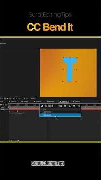 🔥 CC Bend It Effect in After Effects | Create Smooth Bend Animation 🎬