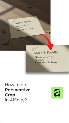 affinity quick tip #15: perspective crop trick