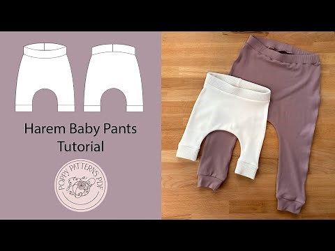 Harem Baby Pants Tutorial + Pattern! Beginner Sewing DIY