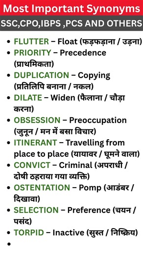 Day 6 | Daily Synonyms for SSC | English Vocabulary for SSC CGL, CHSL, MTS #english