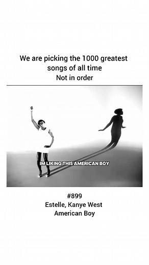 1000 greatest songs of all time on Instagram: ""American Boy" is a song by British singer Estelle featuring American rapper Kanye West, released in 2008 as part of her album Shine. The track, produced by will.i.am, blends R&B, dance, and hip-hop elements with a smooth, upbeat groove. Inspired by Estelle’s conversations about traveling to the U.S., the song humorously romanticizes an idealized American man. Kanye West’s verse adds a playful contrast to Estelle’s soulful vocals. The song became a 