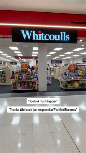 Westfield Manukau on Instagram: "You’ve been waiting for this one…@whitcoulls_nz has officially returned to Westfield Manukau with exclusive opening offers in-store only!📚 Westfield members have the chance to WIN a $50 Whitcoulls gift card to spend on their exciting range of books, stationary, games, toys, gifts and more. Enter daily via the Westfield app until Sunday 20 July #newstore #book #stationery"