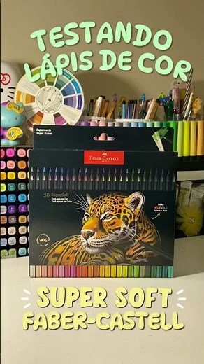 testando lápis de cor supersoft Faber-Castell ✨🌈 #rafaellaartes #art #supersoft #fabercastell