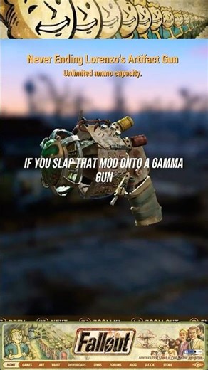 Secret Unique Double Legendary Gamma Gun | Fallout 4 #fallout #gaming #falloutlore #shorts