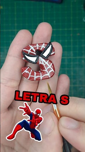 I MADE a SPIDERMAN LETTER #handmade #spiderman #comics #art #crafts #shorts #toys