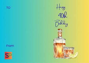 Animated 40th Birthday Card: Humorous & Editable (digital) - Etsy