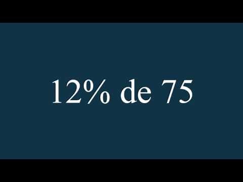 HOW TO CALCULATE THE PERCENT (%) OF AN AMOUNT