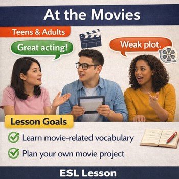 ESL Movies & Film Discussion: Movie Vocabulary, Genres & Creative Role-Plays