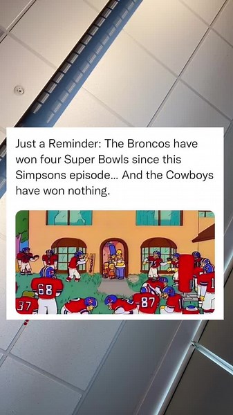 Simpsons Commentary on Broncos Super Bowl Wins