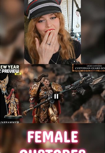FEMALE CUSTODES AREN’T CANON!! Warhammer preview revealed female custodes as miniatures for the first time! Full video on YouTube! Link in bio or look up Nuka Kitten! Check out the rest of the channel for more warhammer 40k, Horus heresy, and Gundam content! I do everything from reactions to warhammer reactions, grimdark miniature painting tutorials, warhammer news, gunpla builds, and much more!! #warhammer #warhammer40k #custodes #femalecustodes #memes