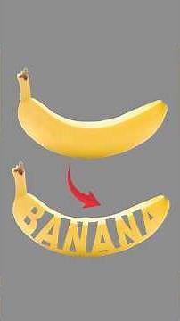 How to add text to a banana in Adobe Photoshop #photoshoptutorial #logo #coreldraw #designer