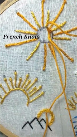 5 Easy Sun Embroidery Ideas ☀️Save this for later 💛✨