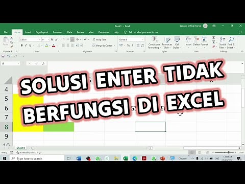Cara Mengatasi Enter Yang Tidak Berfungsi di Excel - How to Solve Enter Not Working in Excel