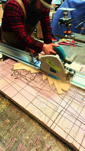 Everyone I do one of these I have more respect for those who do it all the time. #mosaic #woodart #woodshop #ashwood